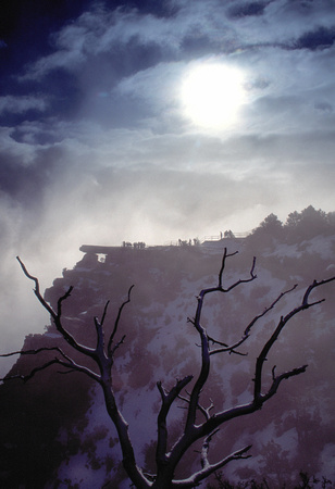 Sunrise During A Snowstorm, Grand Canyon