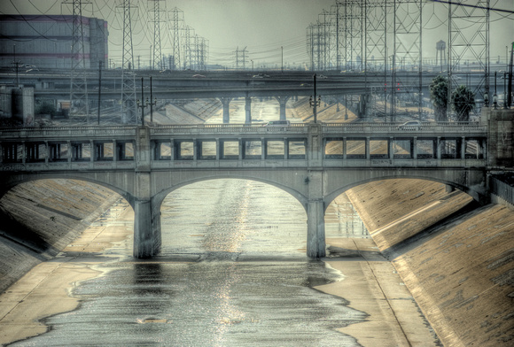 A.M. View Of Los Angeles Bridges
