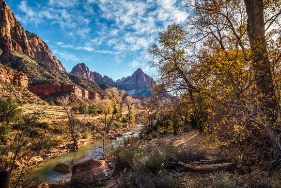 Zion Nat. Park, view of The Watchman (2)