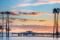 Belmont Pier and Flooded Beach, Long Beach, Ca.  Recommended print size 8