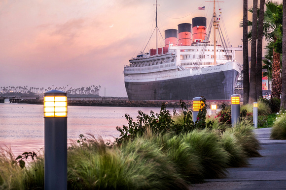 Twilight View of Queen Mary