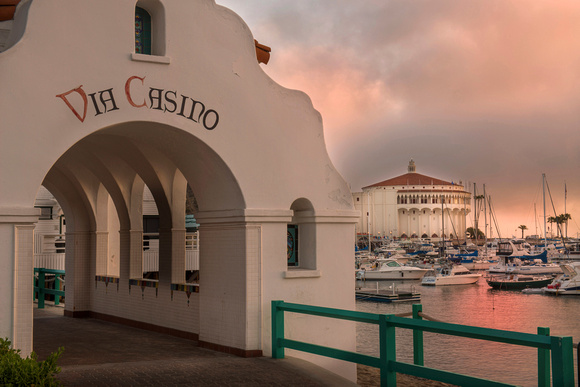 Dawn Along Casino Walk, Catalina Island