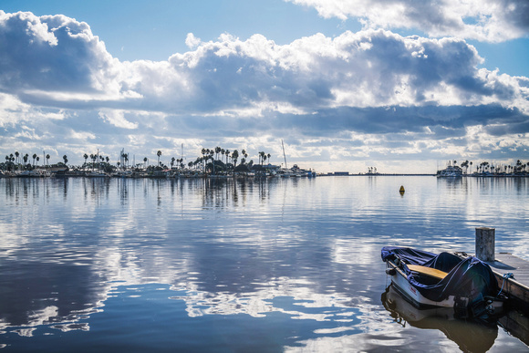 Post Storm Reflections on Alamitos Bay