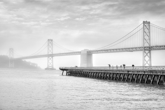 Oakland Bay Bridge and Rainy Afternoon, San Francisco