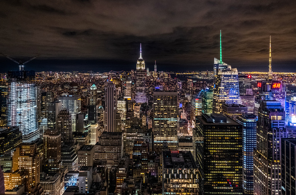 Evening View of Manhattan Skyline