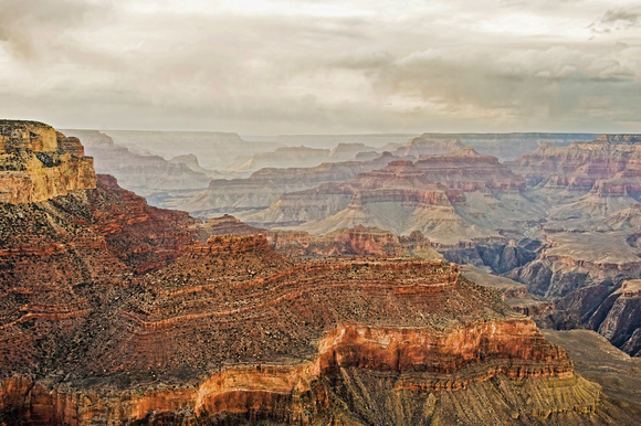 Evening View At Dusk, Grand Canyon