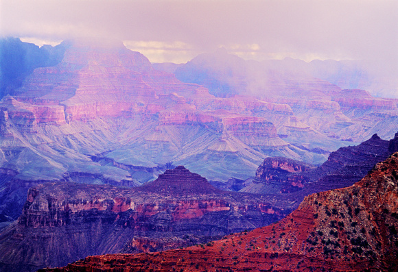 Grand Canyon Vista And Post Storm Colors