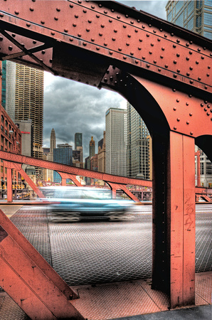 Chicago Bridge Scene